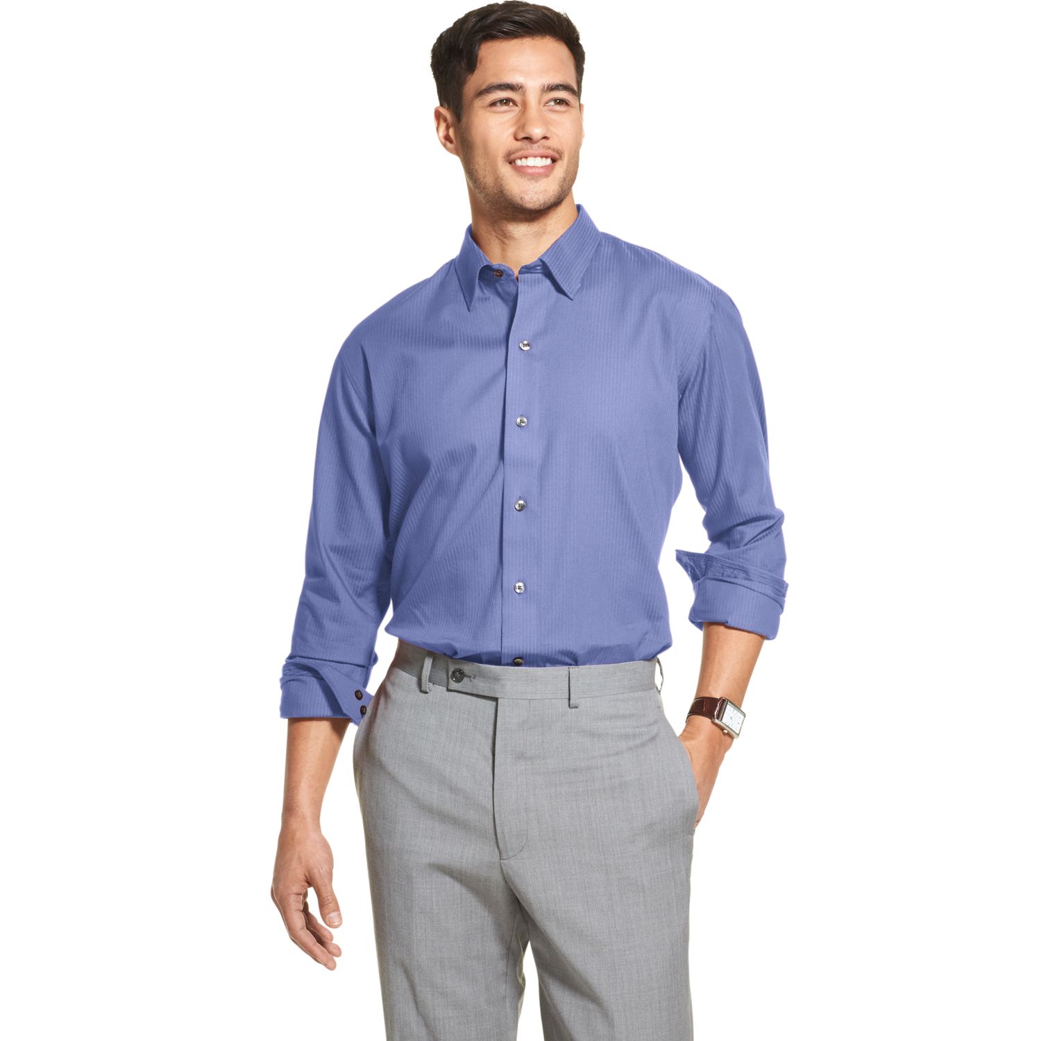 van heusen striped dress shirts