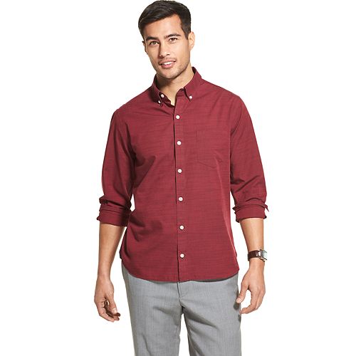 Men's Van Heusen Never Tuck Slim-Fit Button-Down Shirt