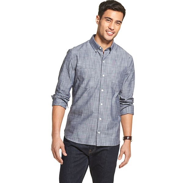 Men's Van Heusen Never Tuck Slim-Fit Button-Down Shirt