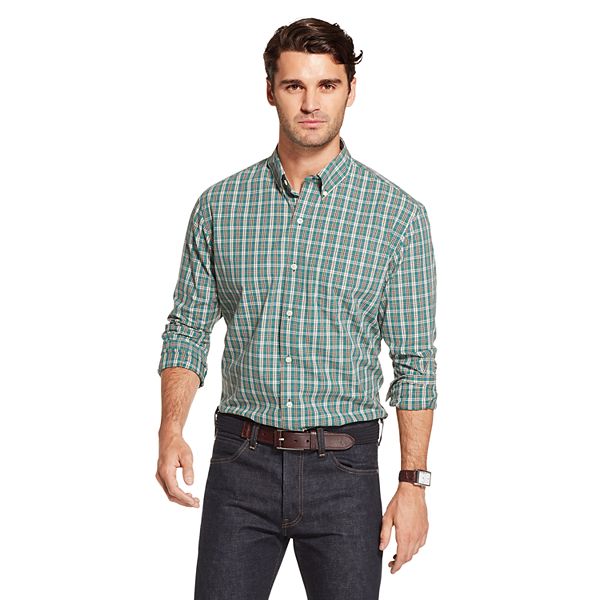 Men's Arrow Hamilton Plaid Poplin Button-Down Shirt