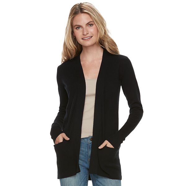 Petite Sonoma Goods For Life® Open-Front Long Cardigan