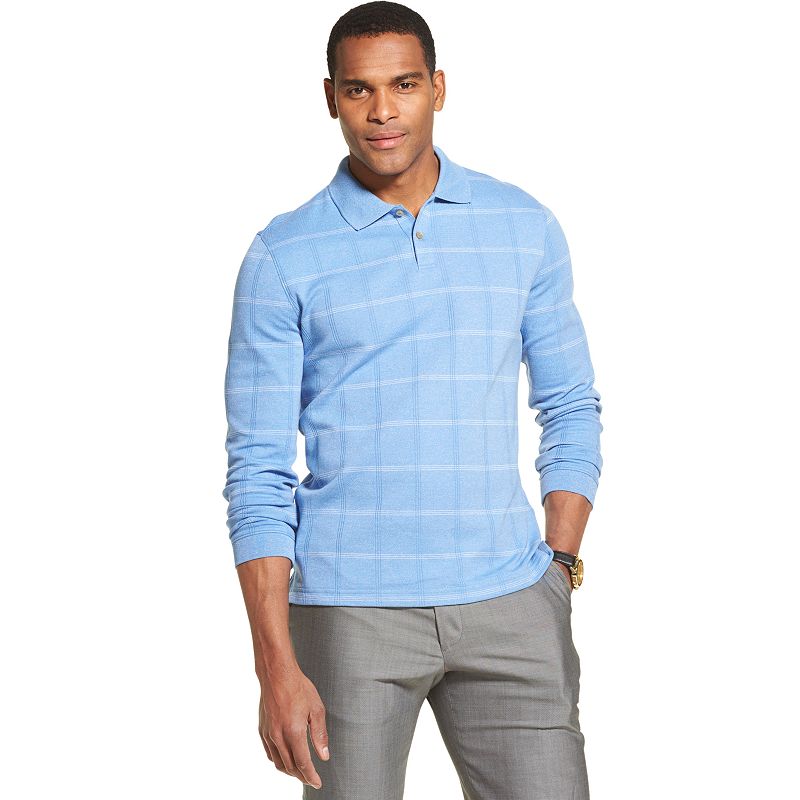 UPC 767672667145 product image for Men's Van Heusen Flex Classic-Fit Tipped Polo, Size: XL, Blue | upcitemdb.com