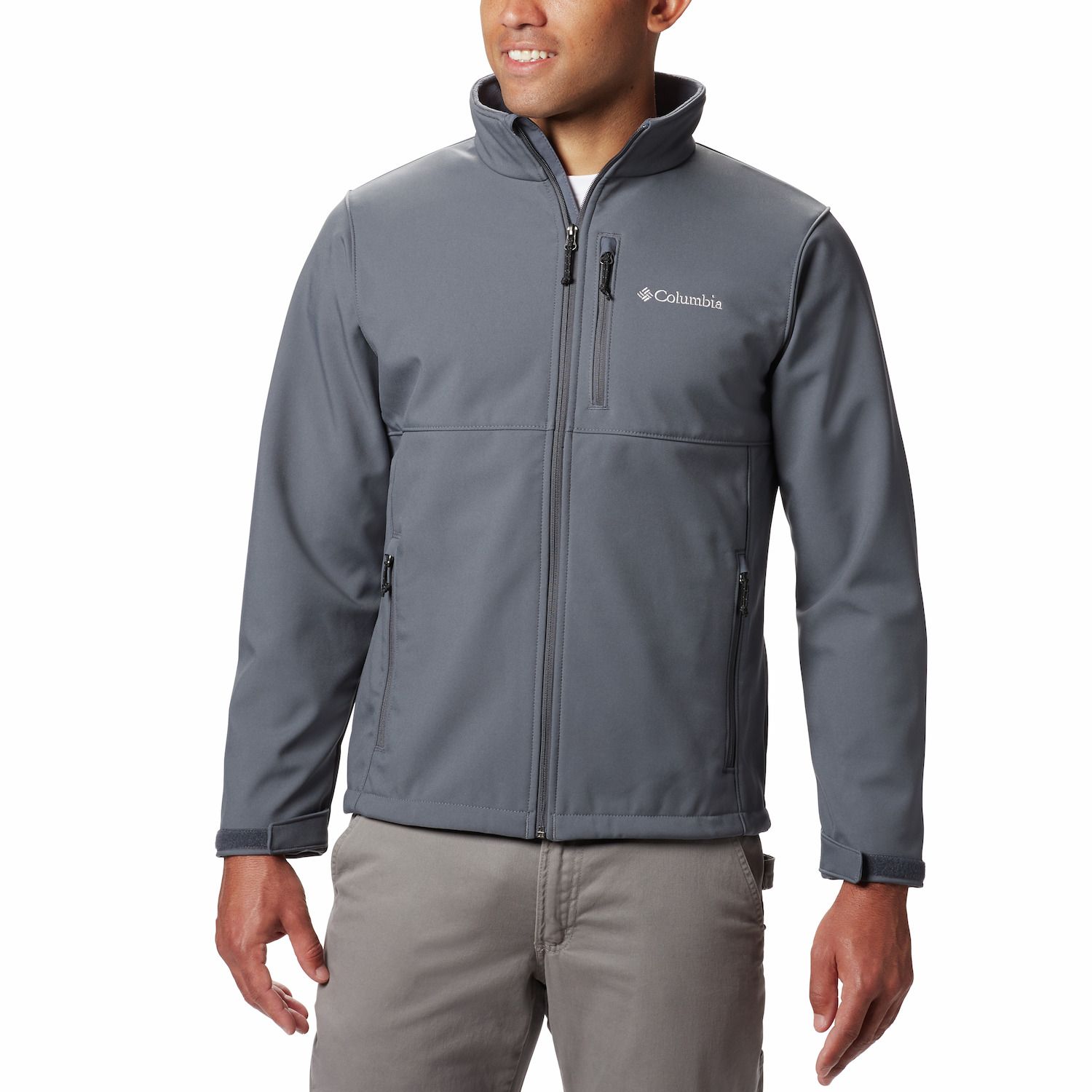 columbia men's softshell hooded jacket