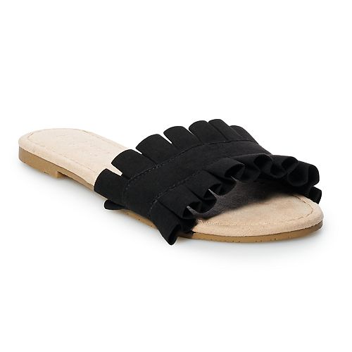 lc lauren conrad pyrite women's casual sandals