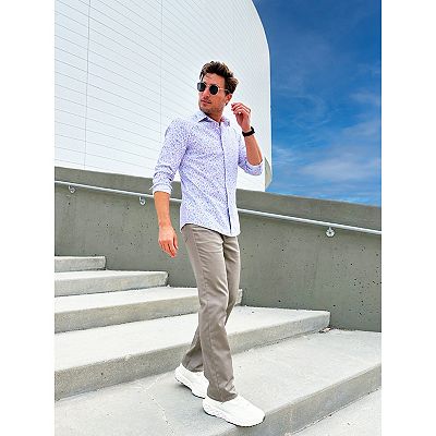 Men's Apt. 9 Premier Flex Solid Slim-Fit Dress Shirt