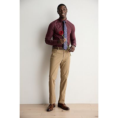 Men's Apt. 9® Premier Flex Solid Slim-Fit Dress Shirt
