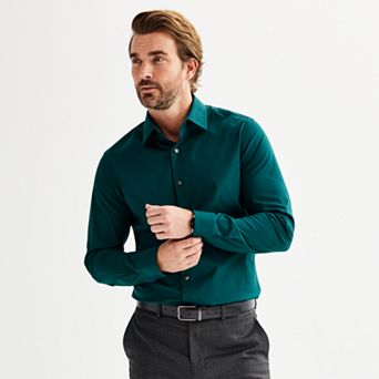 Men's Apt. 9® Premier Flex Solid Slim-Fit Dress Shirt