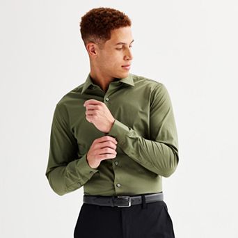 Men's Apt. 9® Premier Flex Solid Slim-Fit Dress Shirt