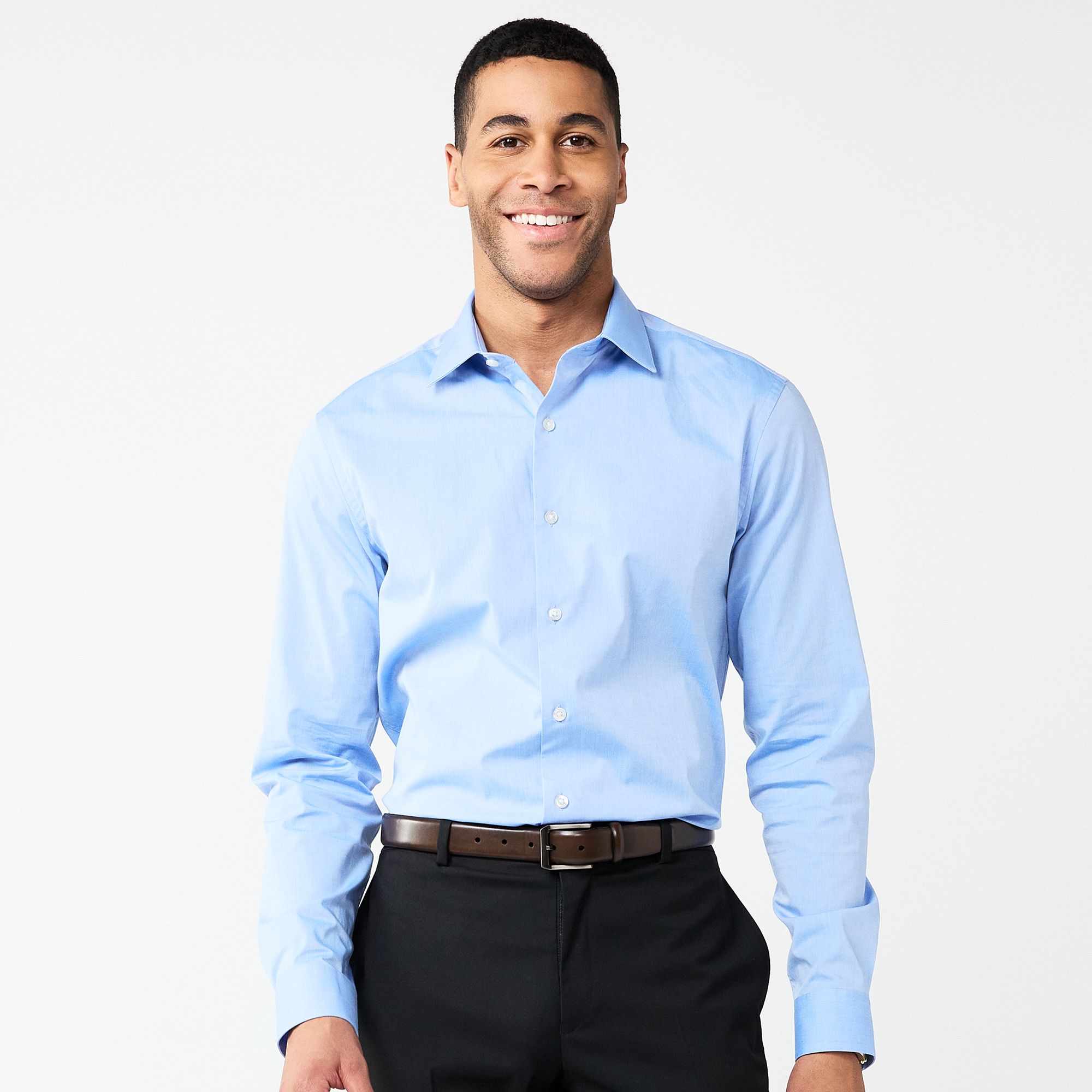 Mens Apt. 9® Premier Flex Solid Slim-Fit Wrinkle Resistant Dress Shirt, S