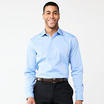 Men's Apt. 9® Premier Flex Solid Slim-Fit Dress Shirt