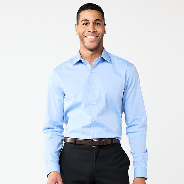 kohls apt 9 slim fit dress shirt Men's Apt. 9 Premier Flex Solid Slim-Fit Dress Shirt