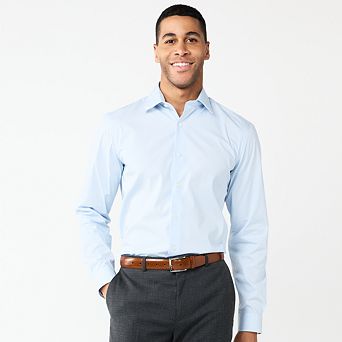 Men's Apt. 9® Premier Flex Solid Slim-Fit Dress Shirt