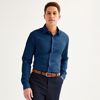 Men's Apt. 9® Premier Flex Solid Slim-Fit Dress Shirt