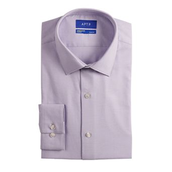 Men's Apt. 9® Premier Flex Solid Slim-Fit Dress Shirt