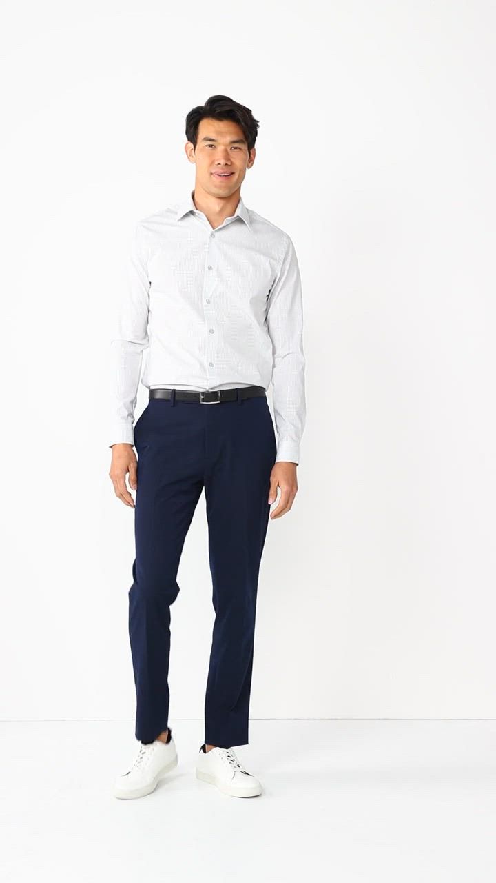 Men's Apt. 9 Premier Flex Solid Slim-Fit Dress Shirt
