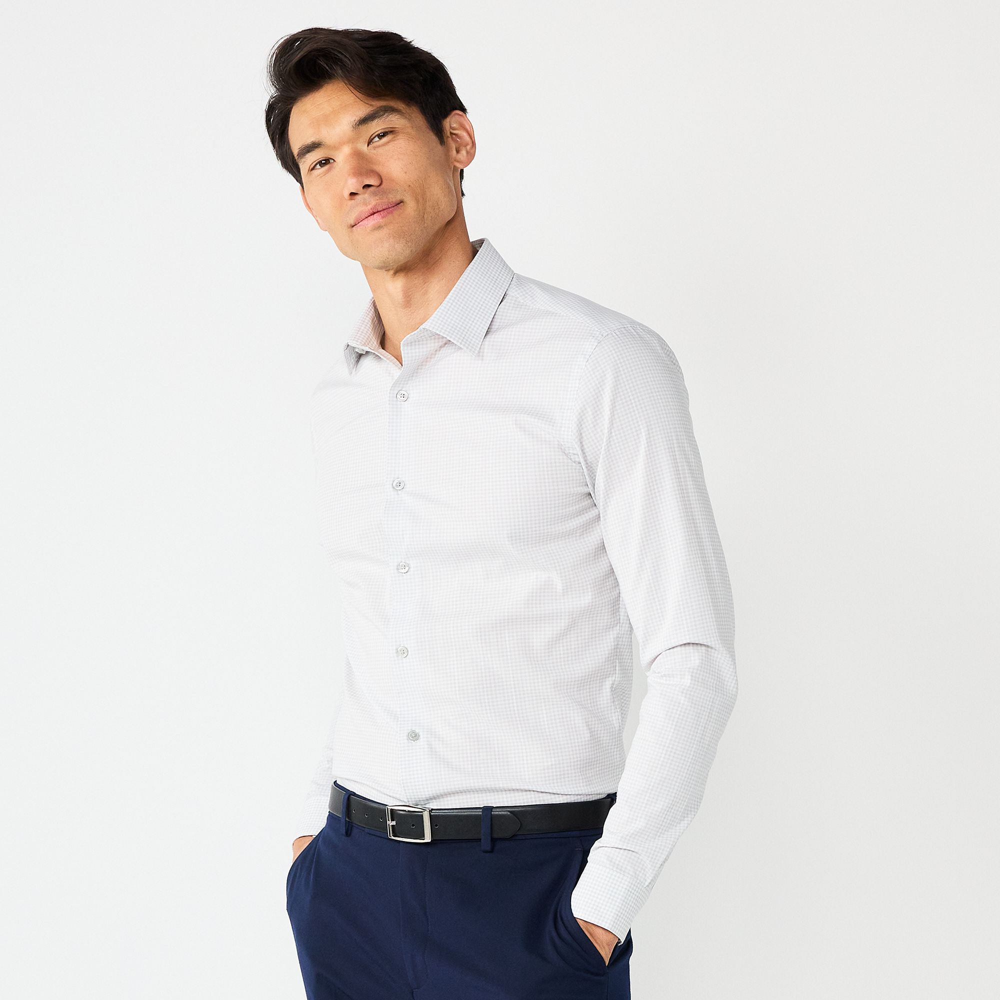 Mens Apt. 9® Premier Flex Solid Slim-Fit Wrinkle Resistant Dress Shirt, S