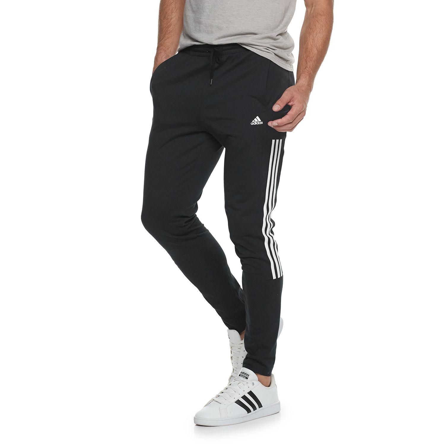 adidas men's tapered pants