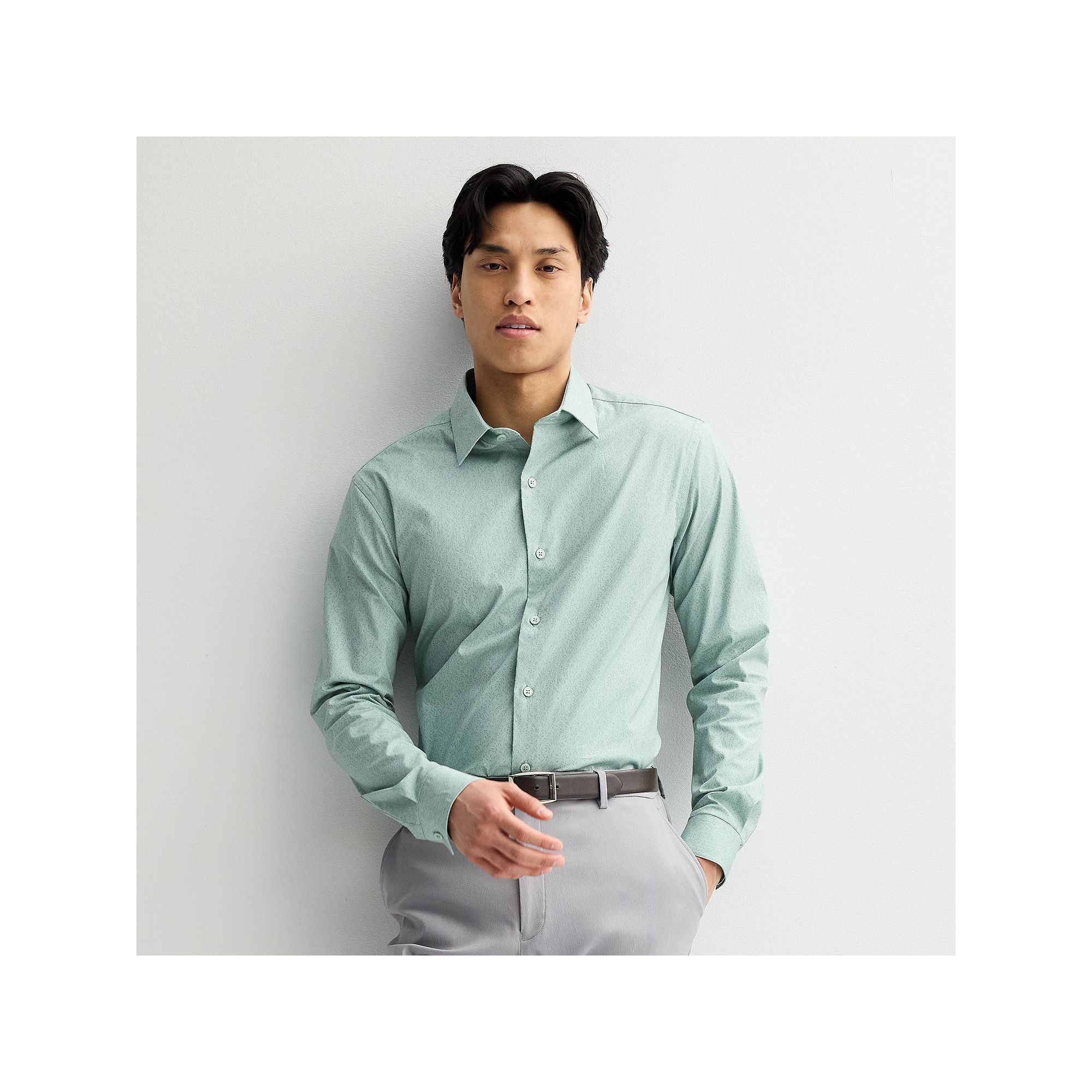 Mens Apt. 9® Premier Flex Extra-Slim Fit Wrinkle Resistant Dress Shirt, S