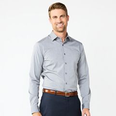 Mens grey dress shirt online