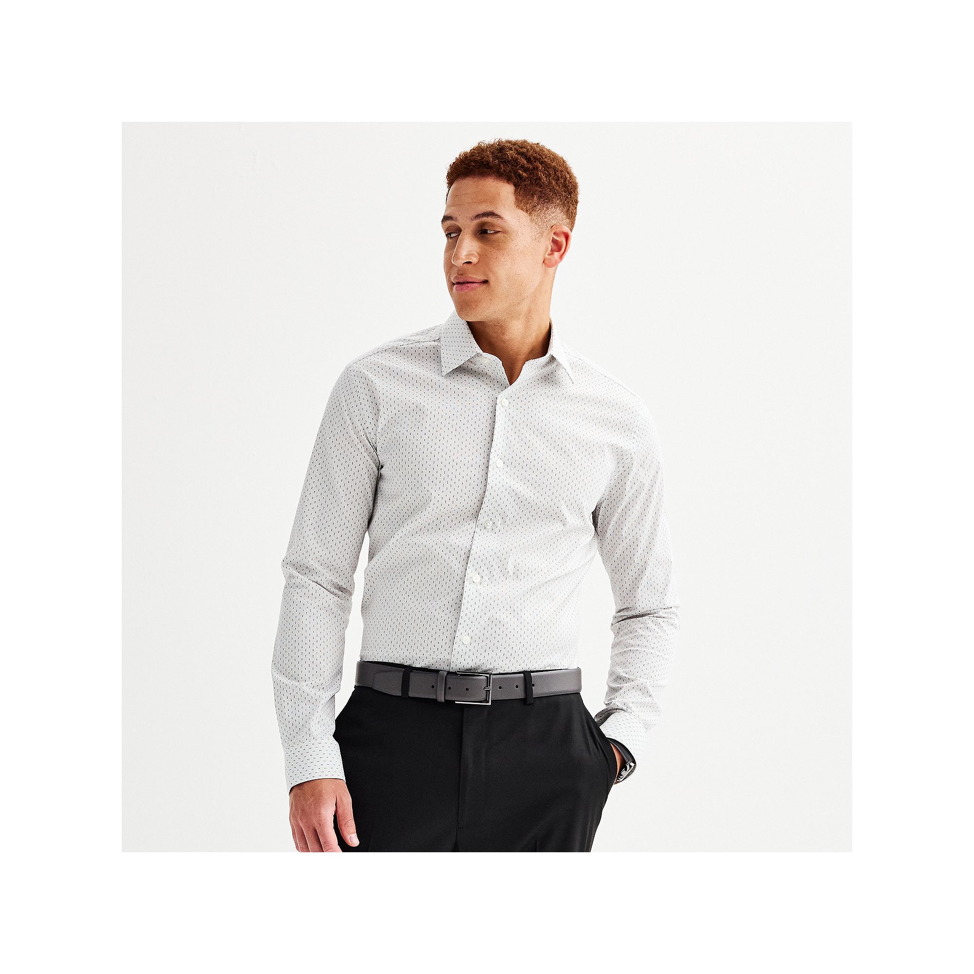 Mens Apt. 9® Premier Flex Extra-Slim Fit Wrinkle Resistant Dress Shirt, S