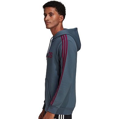 Men's adidas Essential 3 Stripe Pullover Hoodie