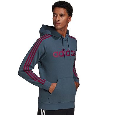 Men's adidas Essential 3 Stripe Pullover Hoodie