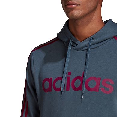 Men's adidas Essential 3 Stripe Pullover Hoodie