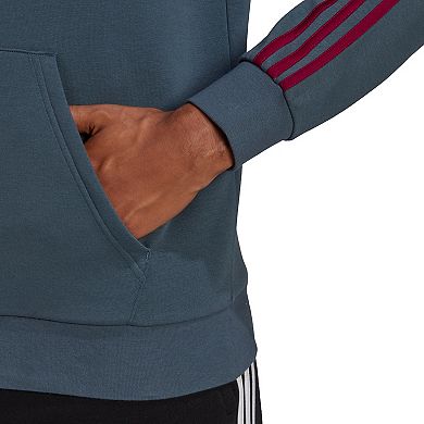 Men's adidas Essential 3 Stripe Pullover Hoodie