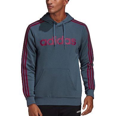 Men's adidas Essential 3 Stripe Pullover Hoodie