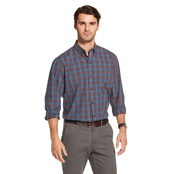 Men's Arrow Plaid Button-Down Shirt