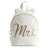 "Mrs." Woven Mini Backpack