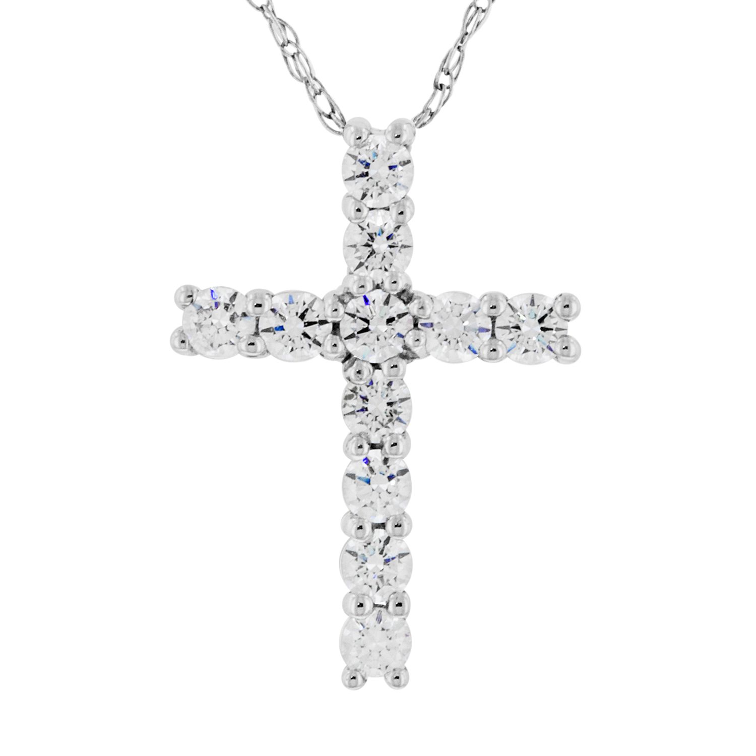 silver cross necklace