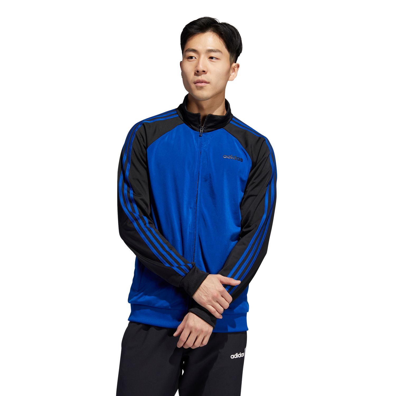 adidas men's originals sportive colorblocked track jacket