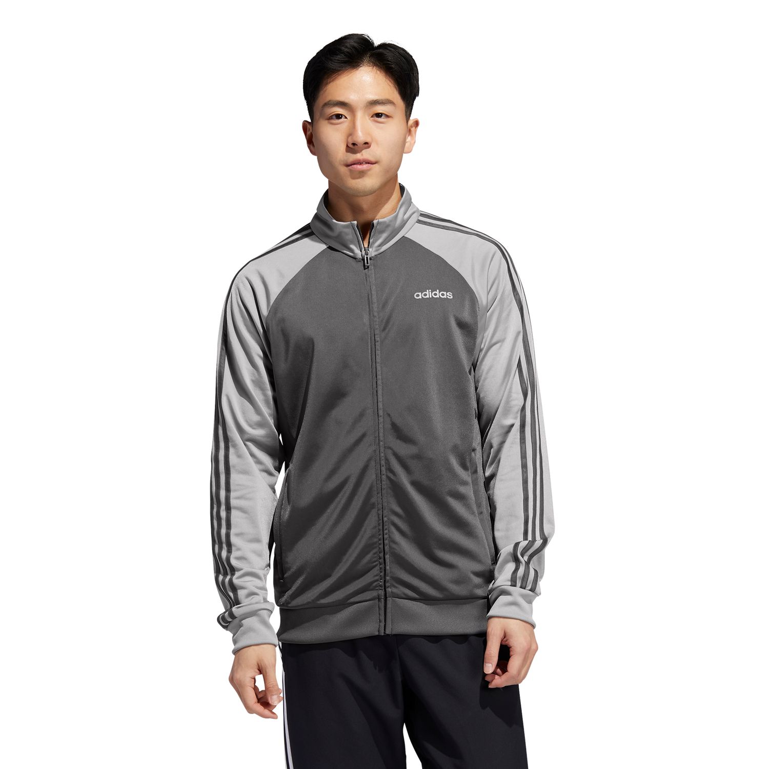 men's adidas essential colorblock track jacket