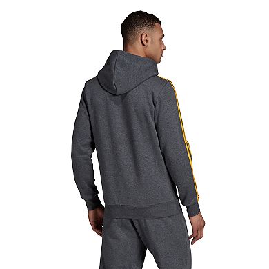 Men's adidas Essentials 3-Stripes Fleece Zip-Front Hoodie
