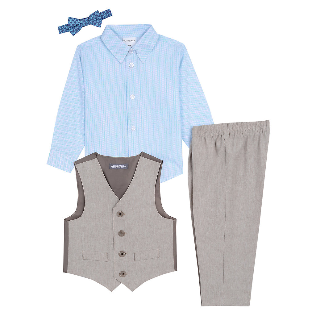 Van Heusen Baby/Toddler Little Boys 4-pc Vest Set Suit Shirt Tie 