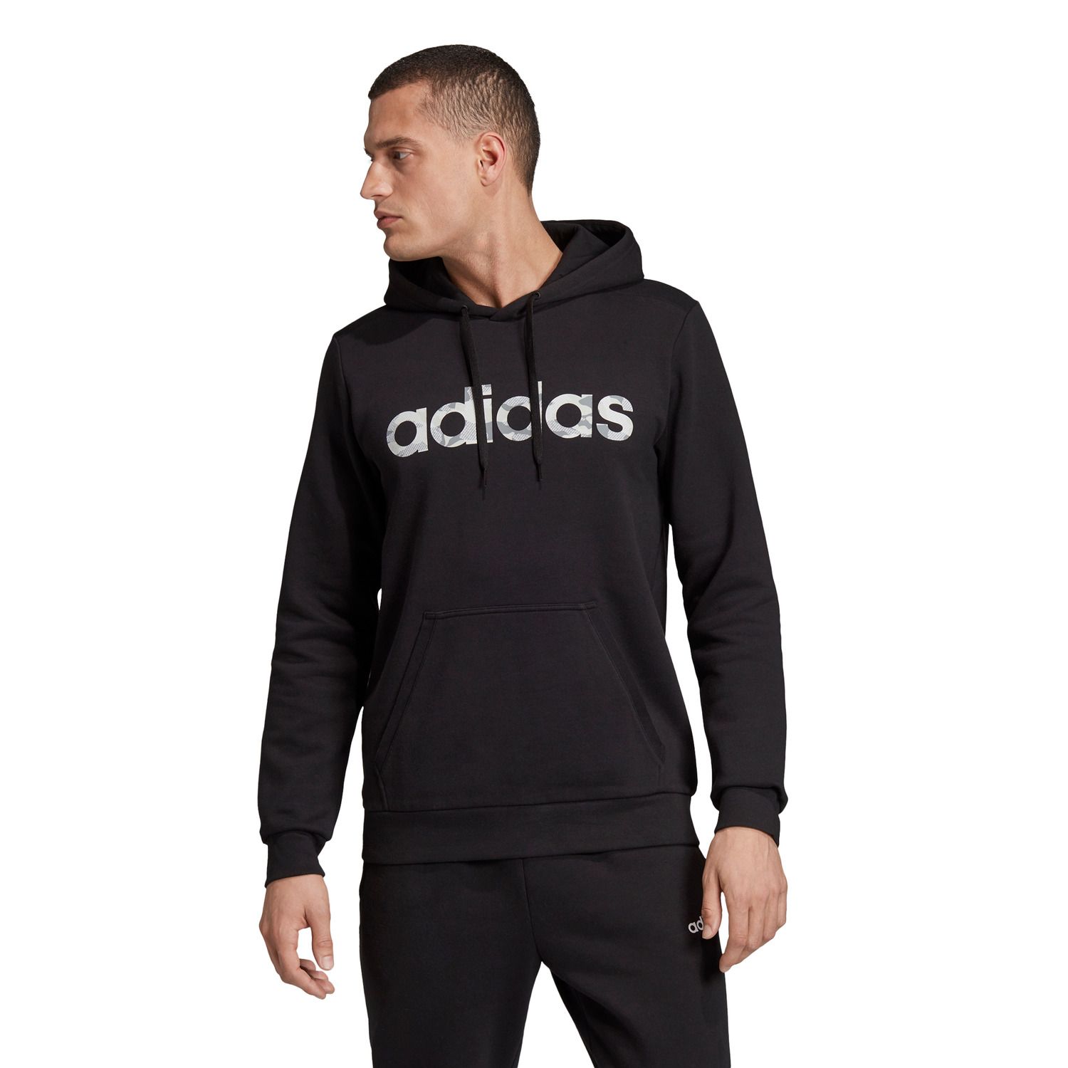 adidas pullover hoodie black