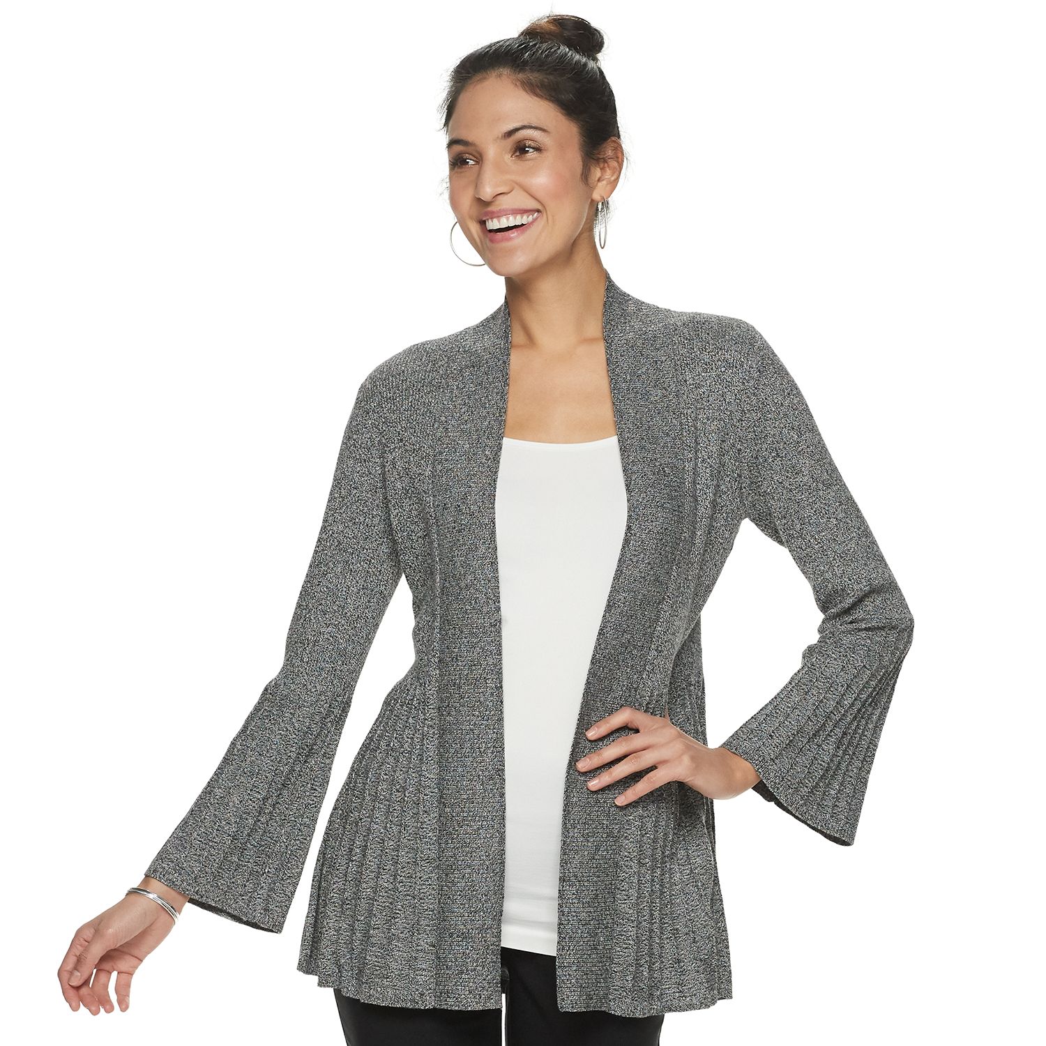 apt 9 button tab cardigan