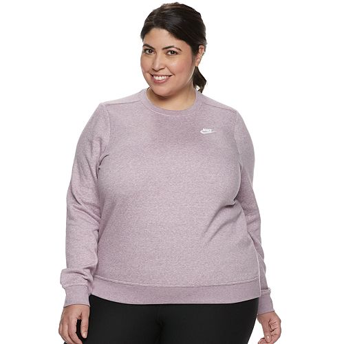 Plus Size Nike Fleece Crewneck Sweatshirt