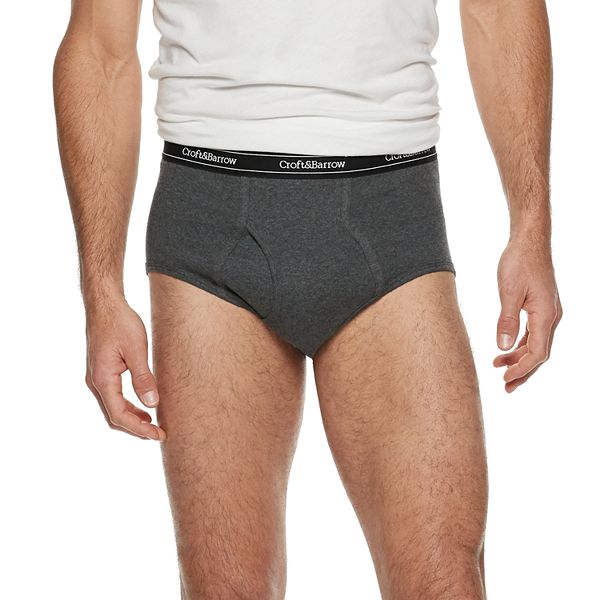 Men's Croft & Barrow® 6-pack Solid Full-Cut Briefs