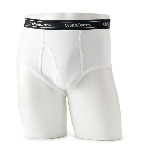 Men's Croft & Barrow® 6-pack Solid Full-Cut Briefs