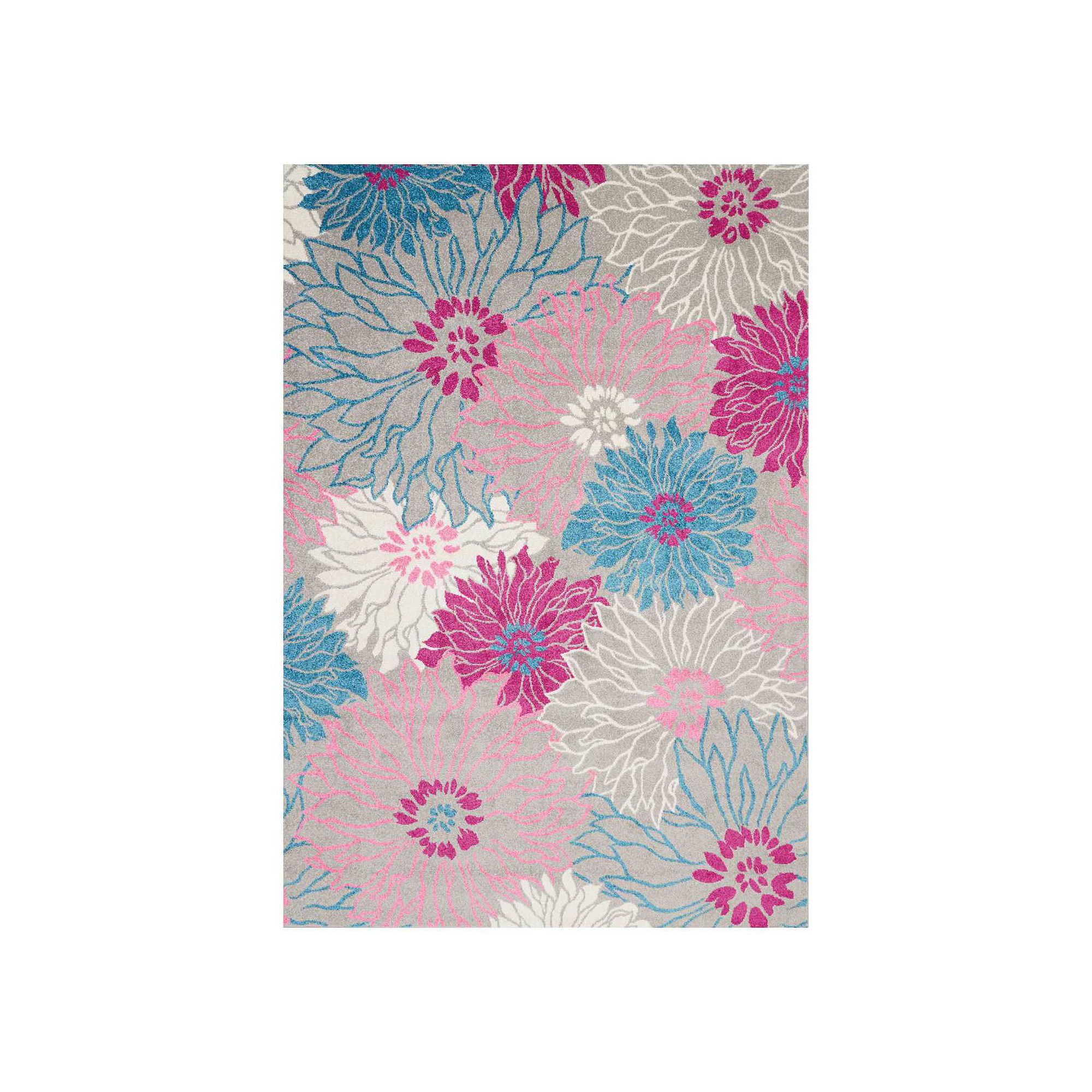 Nourison Passion Multicolor Floral Area Rug, Gray