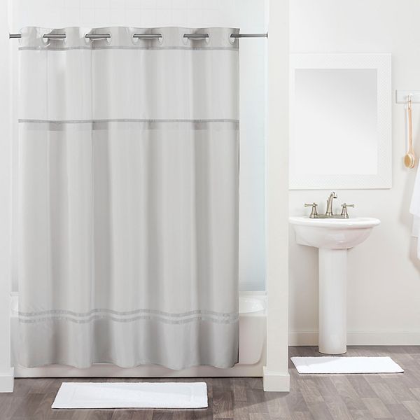 Hookless Monterey Shower Curtain And Liner, Hookless Shower Curtain With Liner Long