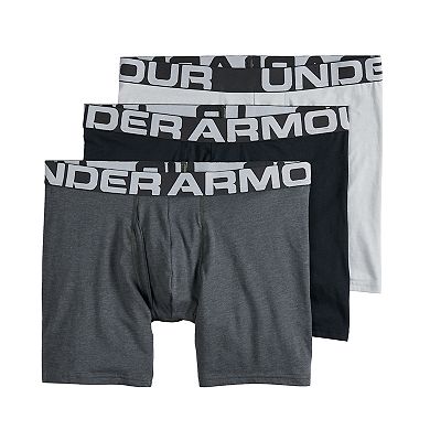Men's Under Armour 3-pack Charged Cotton® Stretch 6-inch Boxerjock ...