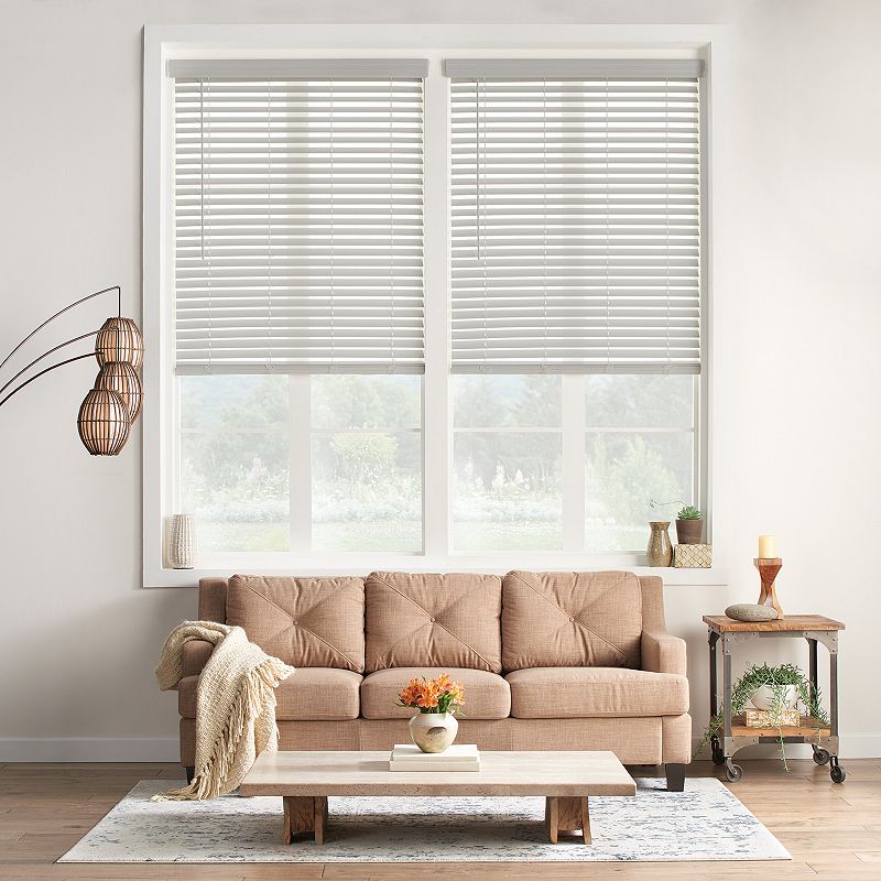 Sonoma Goods For Life Cordless Faux Wood Blind - 48 Length, Grey, 25.5X4