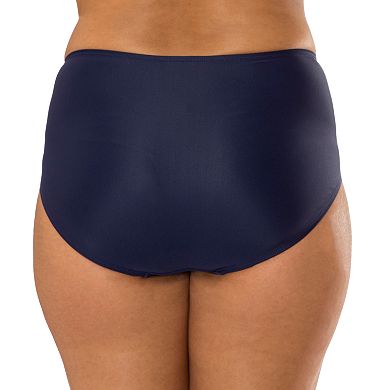 Plus Size Mazu Swim Hip Minimizer Midrise Brief Bikini Bottoms