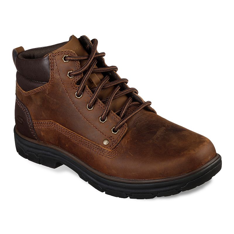 UPC 192283293429 product image for Skechers Relaxed Fit Segment Garnet Men's Ankle Boots, Size: 11, Dark Brown | upcitemdb.com