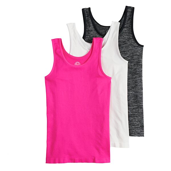 Girls 6-16 SO® 3-pack Seamless Tank Tops Girls 6-16 SO® 3-pack Seamless Tank Tops
