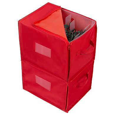 Simplify Simplify Stackable Christmas Tree Light Organizer Box