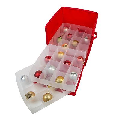 Simplify Stackable Christmas Ornament Storage Box - 64 count